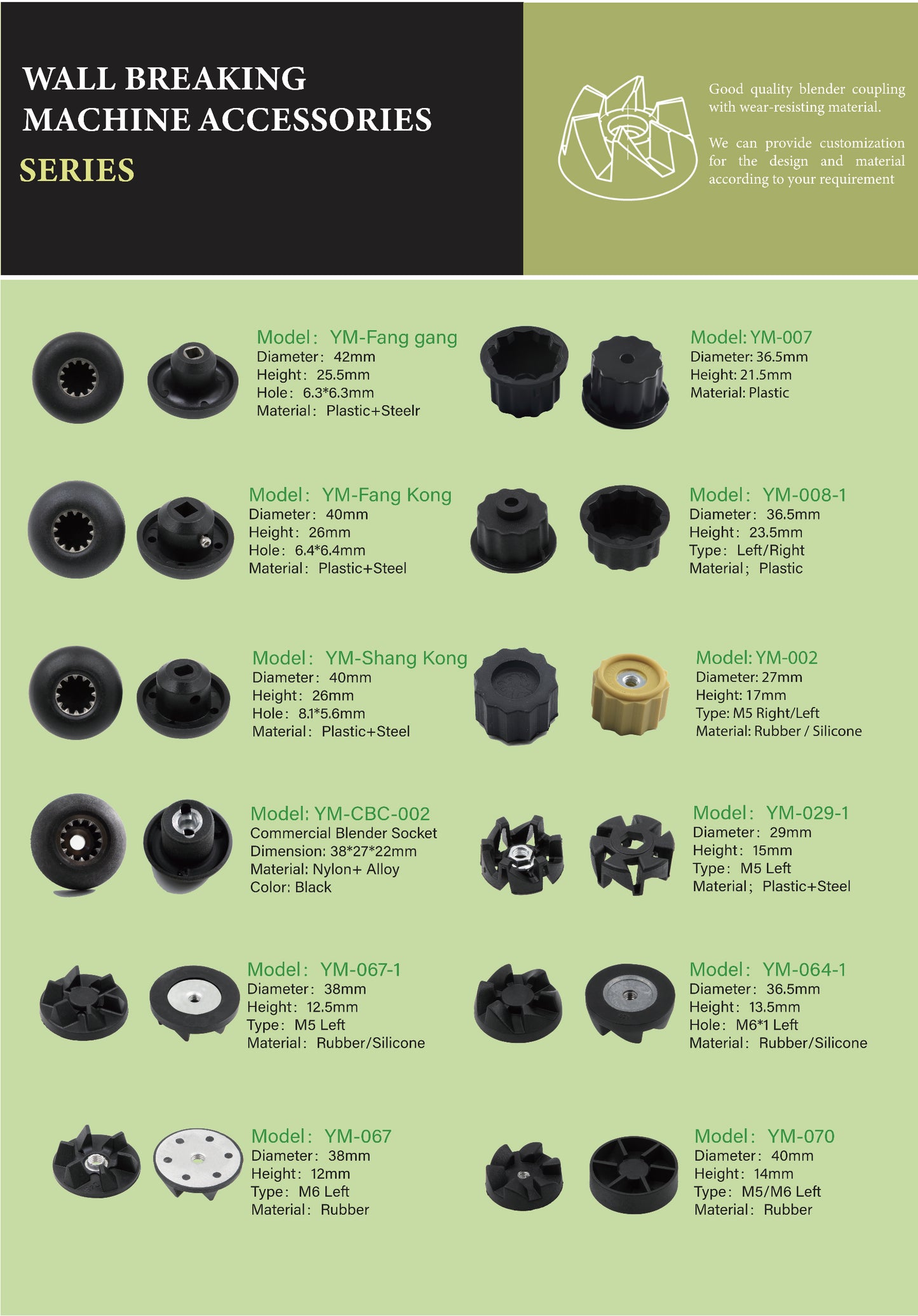 Wall Breaking Machine Parts Series