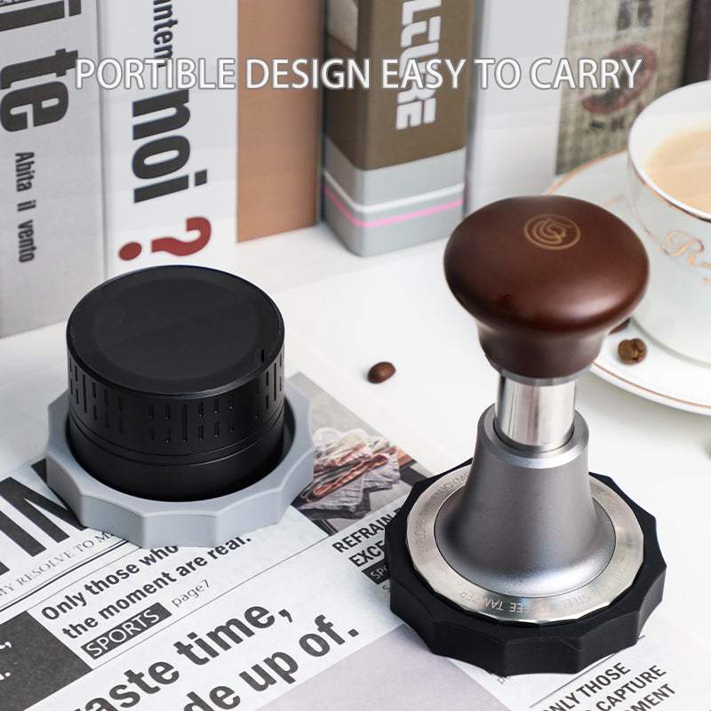 Portable Barista Tools Coffee Tamper Station Espresso Pad for Counter