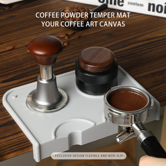 Black Silicone Food Grade Pad Coffee Tamping Mat Espresso Accessory