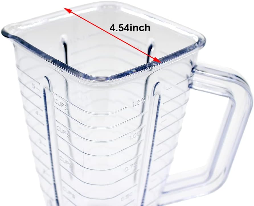 Replacement Parts 5-Cup Square Top Plastic Jar