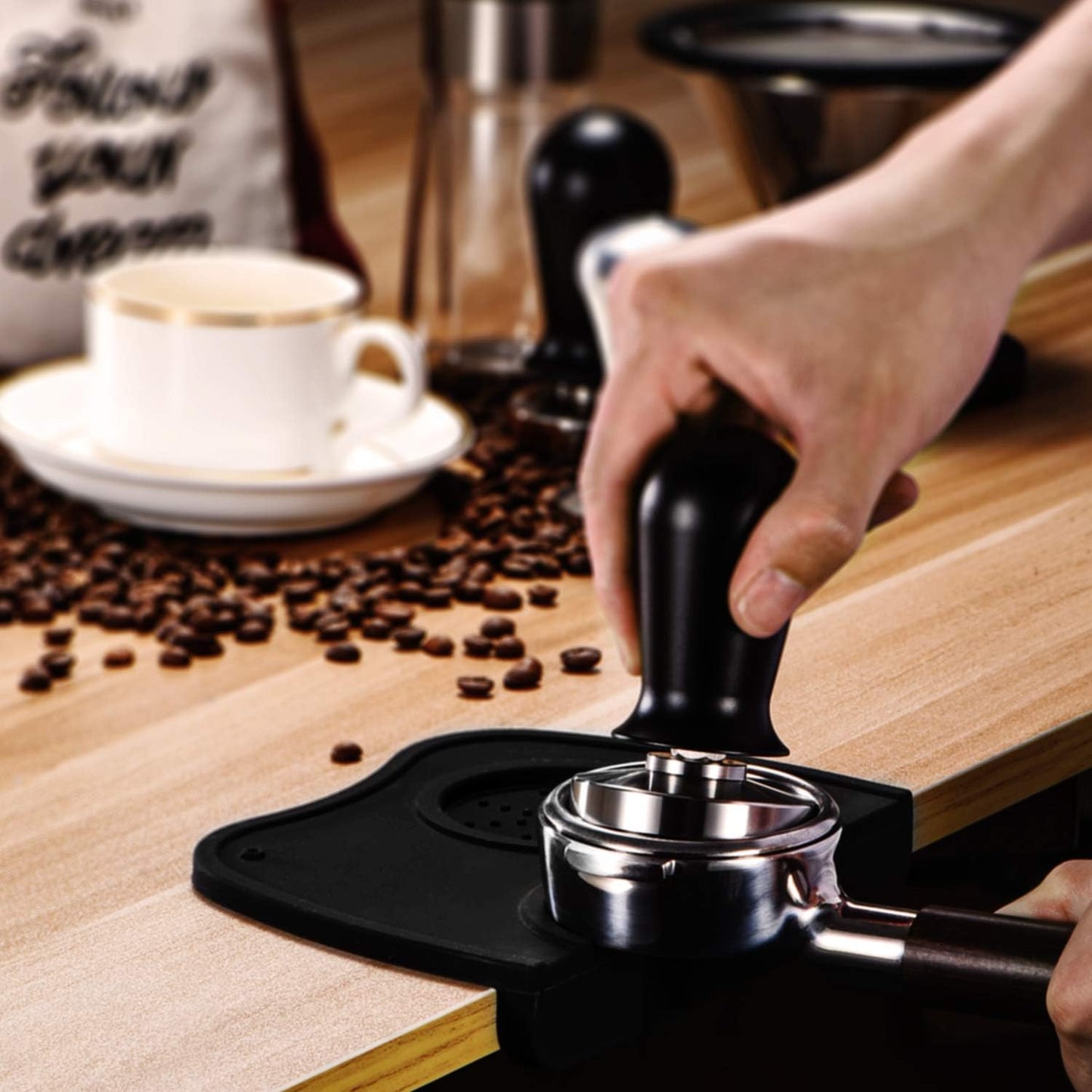 Silicone Coffee Tamping Mat for Espresso Machine Accessories