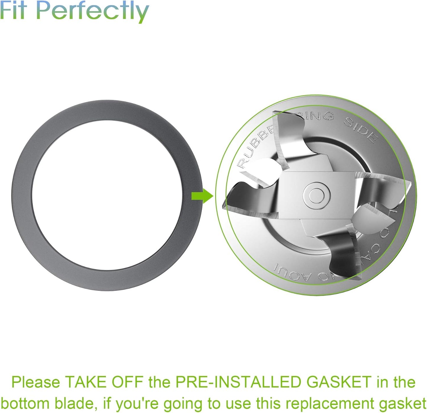 Replacement Part Ice Blades 4961 4980 Jar Bottom Cap 4902 Rubber Gaskets and Coupling Stud Slinger Pin Kit