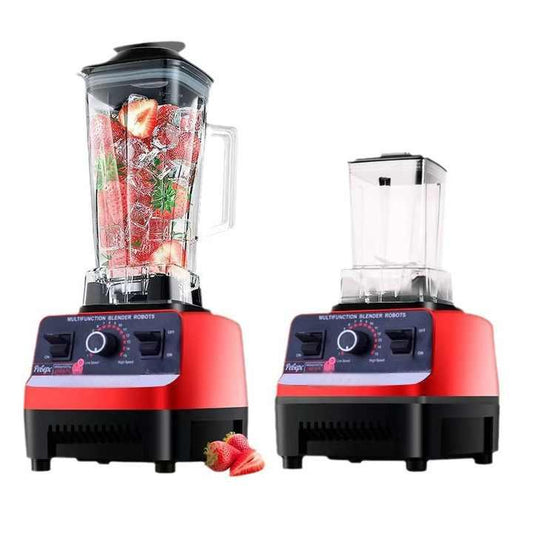 Multifunctional Blender with Variable Speed on Spare Parts Push Button Controls Plastic Container